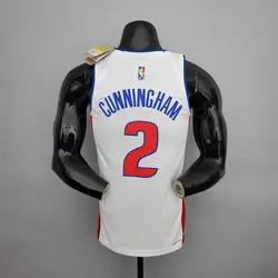 لباس سفید دیترویت پیستونز آسوسیشن ادیشن ویژه 75 سالگی NBA
