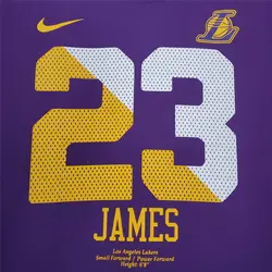 تیشرت بنفش لس آنجلس لیکرز JAMES 23