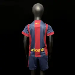 لباس کلاسیک بچه گانه بارسلونا 2015-2014 کیت اول