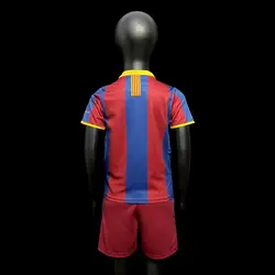 لباس کلاسیک بچه گانه بارسلونا 2011-2010 کیت اول