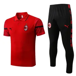 پولوشرت و شلوار میلان 2023 قرمز