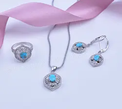 نیم ست فیروزه زنانه