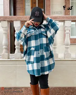 چهارخونه پشمی مدل کاملیا