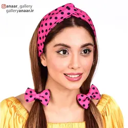 ست توربان و کش مو پاپیونی