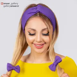 ست توربان و کش مو پاپیونی