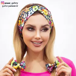 ست توربان و کش مو پاپیونی