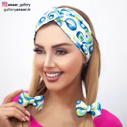 ست توربان و کش مو پاپیونی