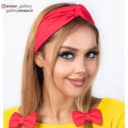 ست توربان و کش مو پاپیونی