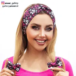 ست توربان و کش مو پاپیونی