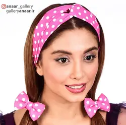 ست توربان و کش مو پاپیونی