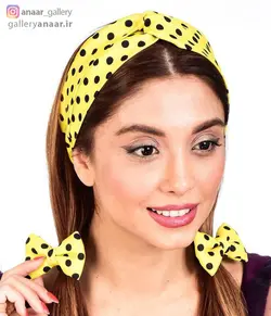 ست توربان و کش مو پاپیونی