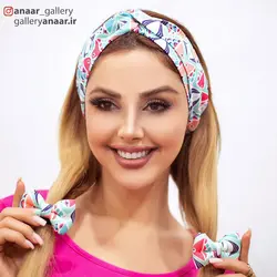 ست توربان و کش مو پاپیونی