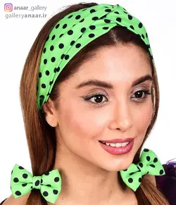 ست توربان و کش مو پاپیونی