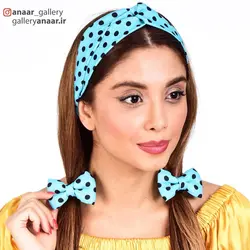 ست توربان و کش مو پاپیونی