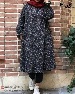 پیراهن پاییزه گلدار