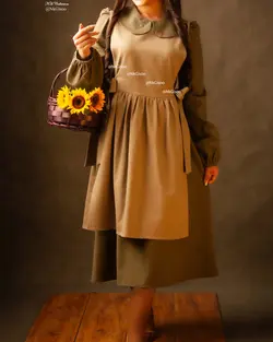 مشخصات، قیمت و خرید مانتو و سارافن بلوط ( زیتونی نسکافه ای ) – گالری انار