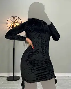 پیراهن مخمل - کد 3414