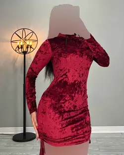 پیراهن مخمل - کد 3414