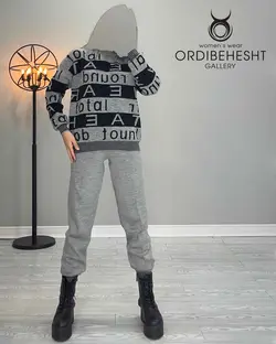 بلوز شلوار حروف دار - کد 3350