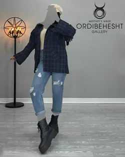 شومیز جلو ریش - کد 3408