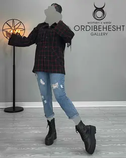 شومیز جلو ریش - کد 3408