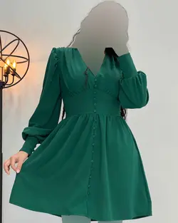 پیراهن جلو دکمه - کد 3432