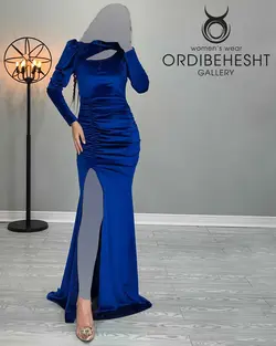 پیراهن مخمل بلند - کد 3445