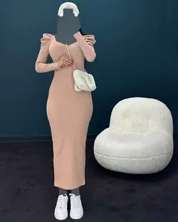 پیراهن آستین پف - کد 3470