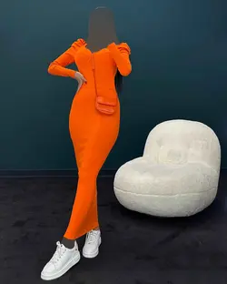 پیراهن آستین پف - کد 3470