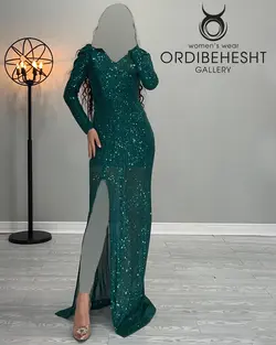 پیراهن پولکی جلوچاک - کد 3512