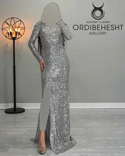 پیراهن پولکی جلوچاک - کد 3512