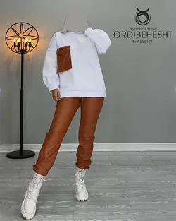 ست چرم + دورس - کد 3499