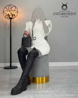 پیراهن کوتاه چرم - کد 3536