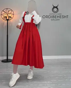 دامن ساسبندی + شومیز - کد 3678