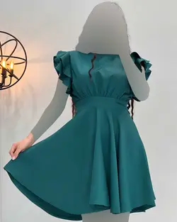 پیراهن آستین چین - کد 3698