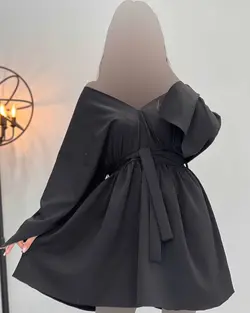 پیراهن یقه باز - کد 3696