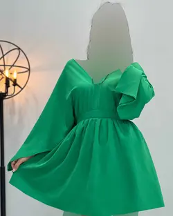 پیراهن یقه باز - کد 3696