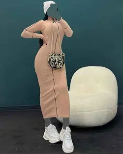 پیراهن نوار چرم - کد 3700