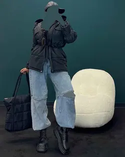 کاپشن کمر گت + کیف - کد 3725