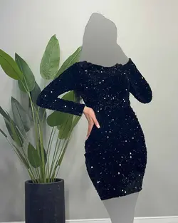 پیراهن پولکی کوتاه - کد 4011