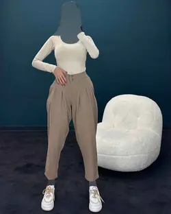 شلوار مام کتان - کد 4014