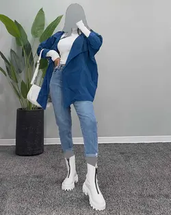 بارونی کمربنددار - کد 3695