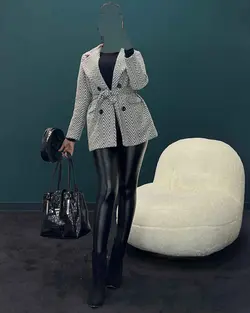 پالتو خط دار - کد 4018