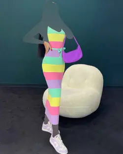 پیراهن رنگی - کد  3673