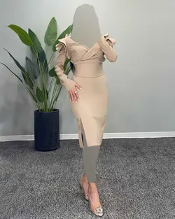 پیراهن آستین چین - کد 3584