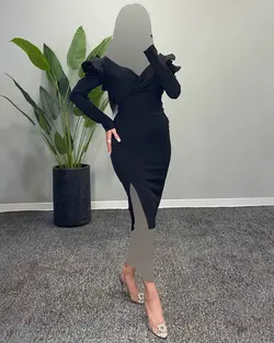 پیراهن آستین چین - کد 3584