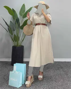 پیراهن + کمربند - کد 6097