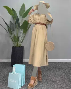 پیراهن + کمربند - کد 6097