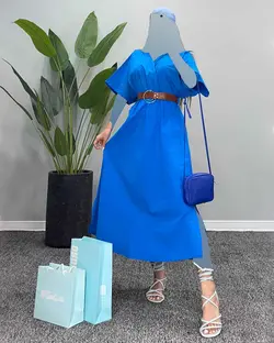 پیراهن + کمربند - کد 6097