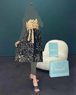 پیراهن طرح برگ - کد 7004